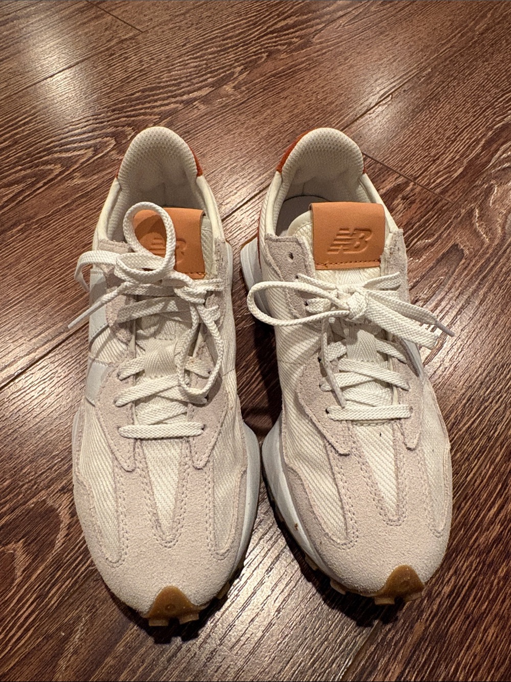 New Balance Men's Cream & Tan Suede-Accent Sneakers - Picture 6 of 8